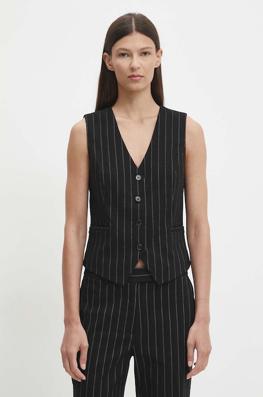 Bruuns Bazaar kamizelka DecumariaBBBielle tkanina czarny BBW4079