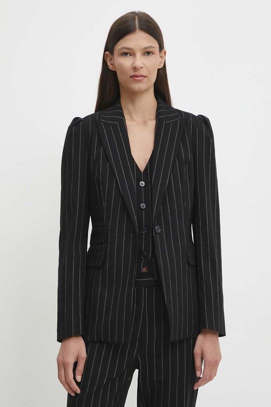 Sako Bruuns Bazaar DecumariaBBNora blazer s podstavom crna BBW4083