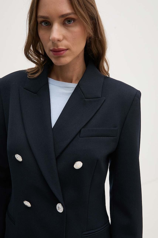 Tommy Hilfiger marynarka z domieszką wełny WW0WW42245 granatowy