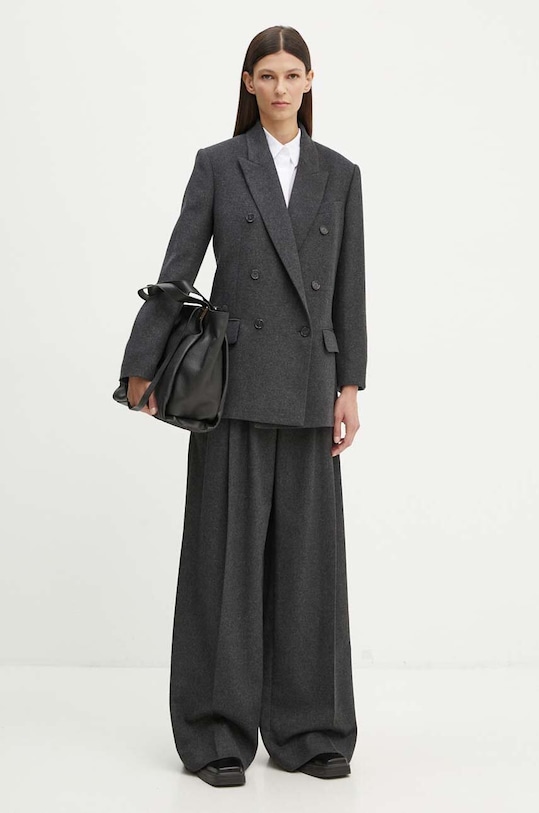 Iceberg marynarka z domieszką wełny L011.3068 szary AW24