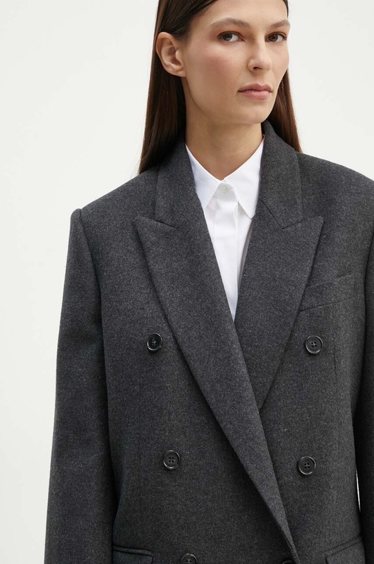 Iceberg marynarka z domieszką wełny szary L011.3068