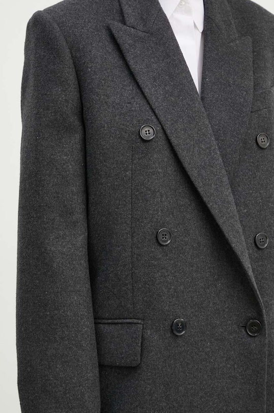 Iceberg marynarka z domieszką wełny L011.3068 szary