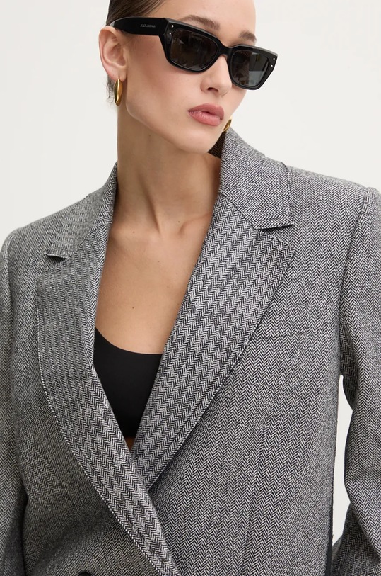 Шерстяной пиджак Iceberg серый L011.3141