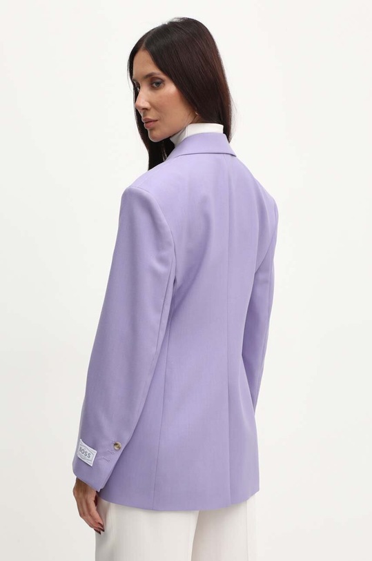 Odzież BOSS marynarka wełniana 50518411 fioletowy