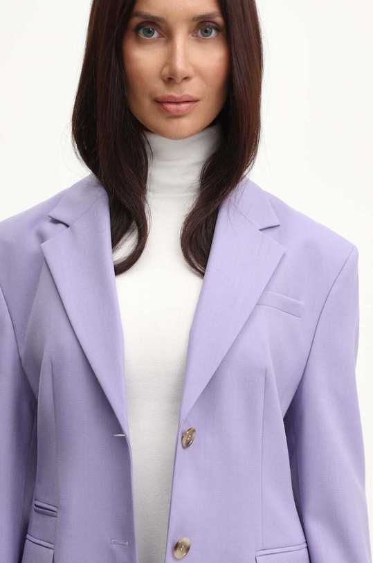 BOSS marynarka wełniana 50518411 fioletowy