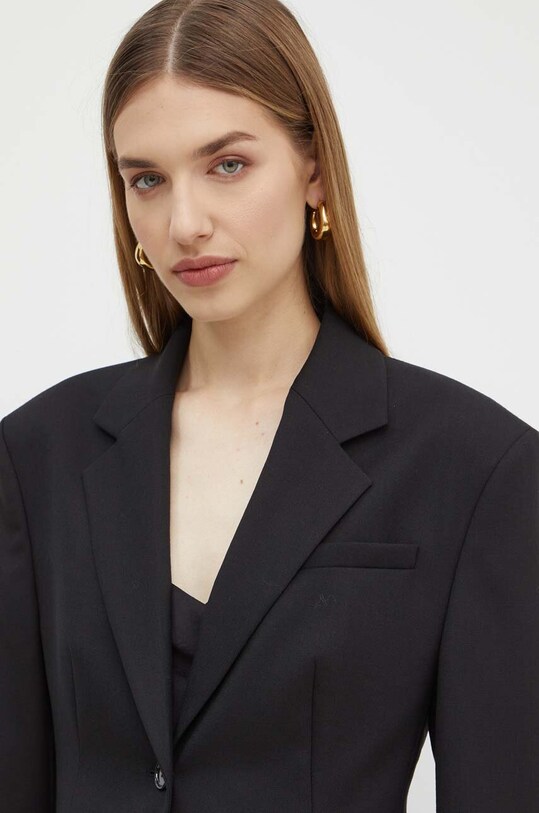 BOSS geaca de lana negru 50518411