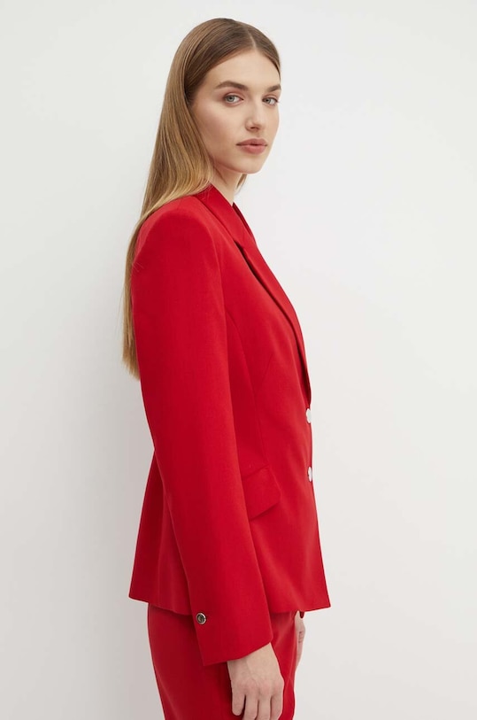 Μάλλινο σακάκι BOSS κόκκινο 50521135