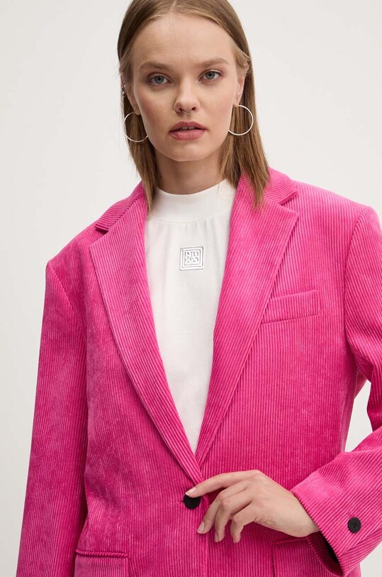 HUGO blazer con aggiunta di lana 50522264 rosa
