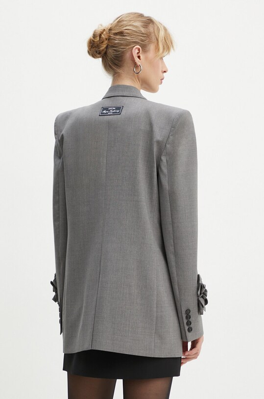 Odzież MSGM marynarka wełniana 3741MDG18X.247506 szary