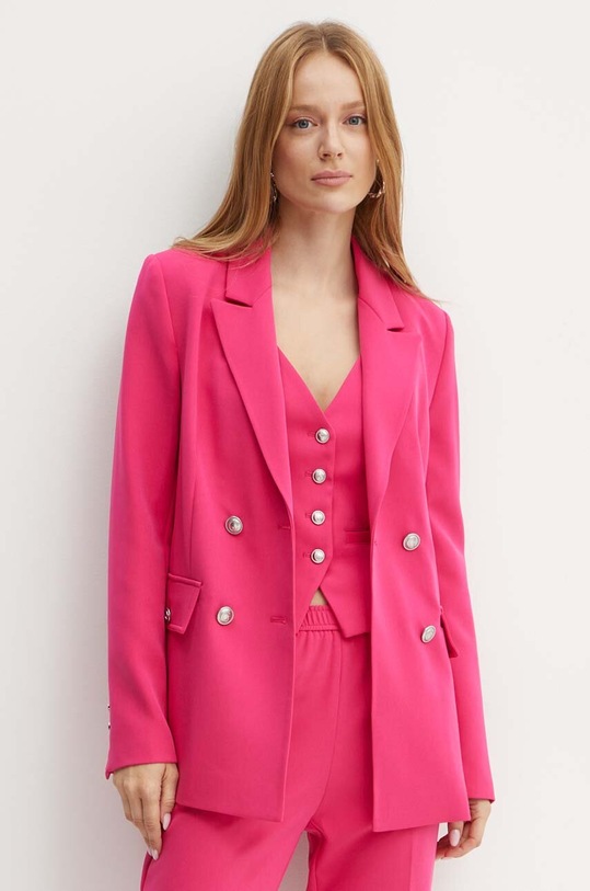 Guess marynarka FIONA tkanina różowy W4YN54.WFWX2