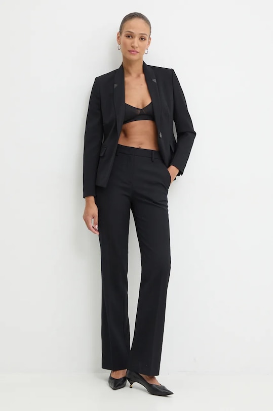 Pinko marynarka z domieszką wełny 103694.A1XX czarny AW24