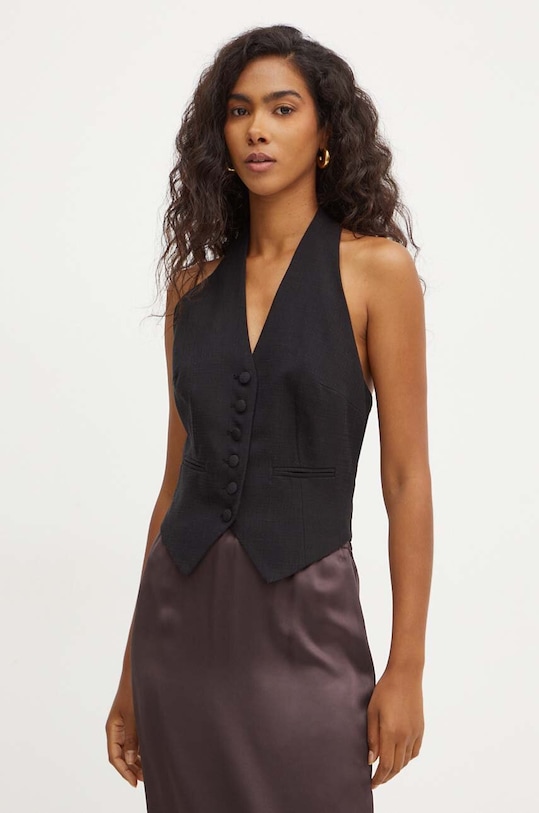 Prsluk Marciano by Guess DANIELLE bez uzorka crna 4YGN11.7144A