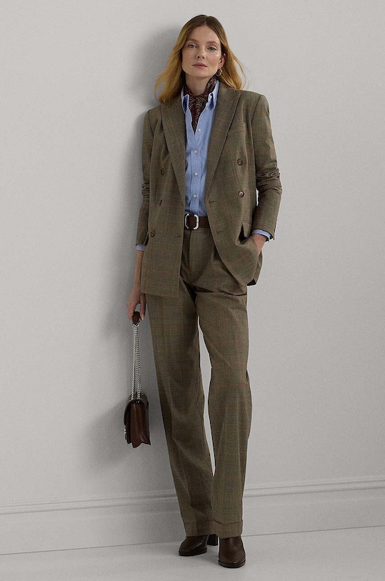 Ρούχα Μάλλινο σακάκι Lauren Ralph Lauren 200940241 μπεζ