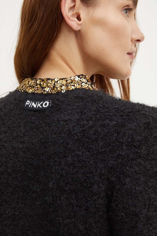 Svetr s příměsí vlny Pinko 104334.A27E černá