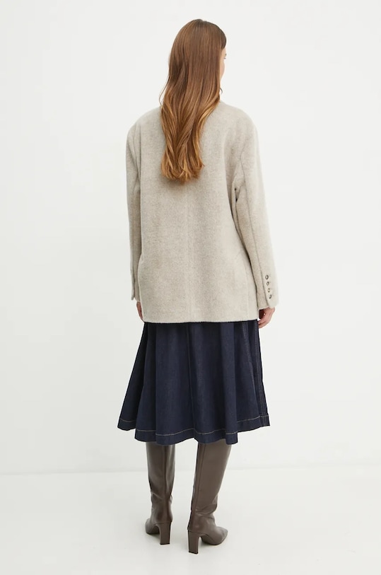 Oblečení Vlněný kabát Pinko 104481.A27W béžová