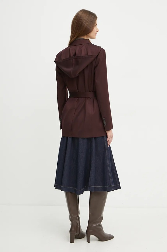 Odzież Pinko marynarka wełniana 104505.A1B3 bordowy