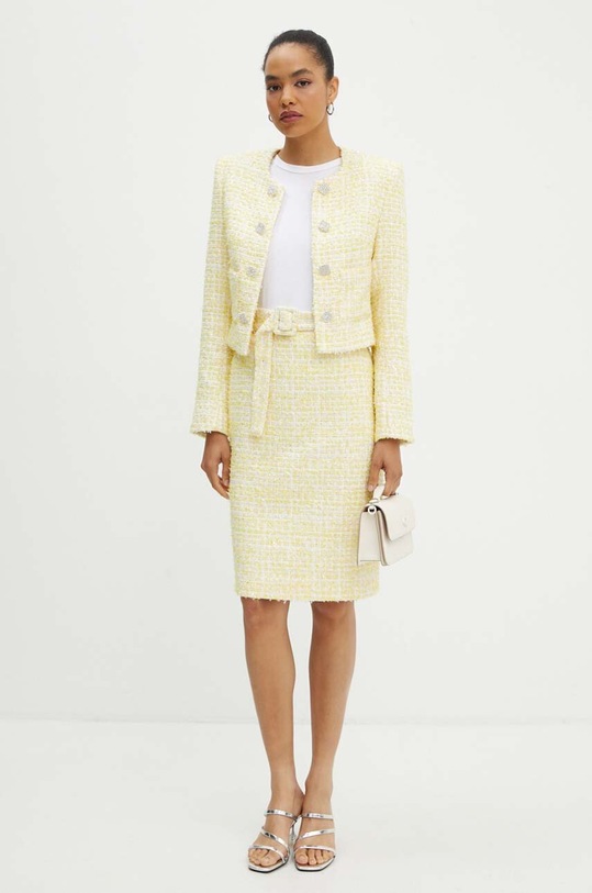 Sako Rotate Boucle Cropped Jacket 1127721895 zlatna AW24