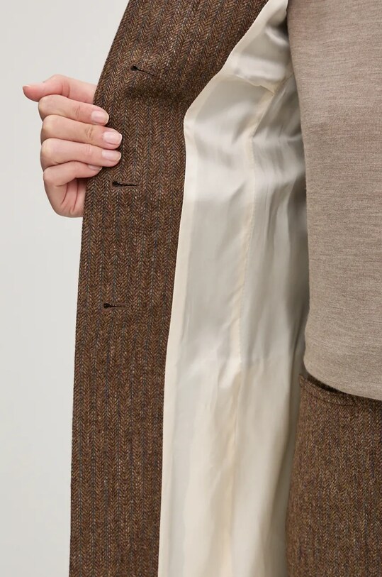 Remain geaca de lana Fitted Herringbone Blazer 5018632977