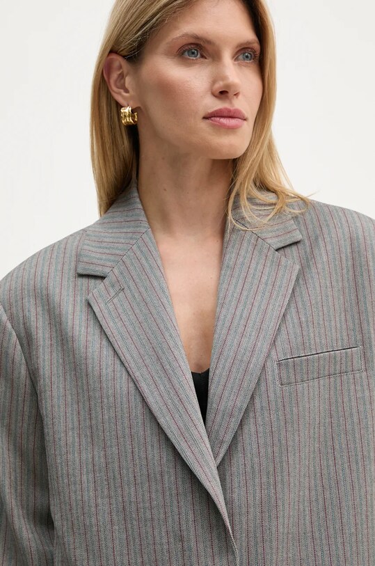 Піджак Remain Herringbone Blazer сірий 5018723038