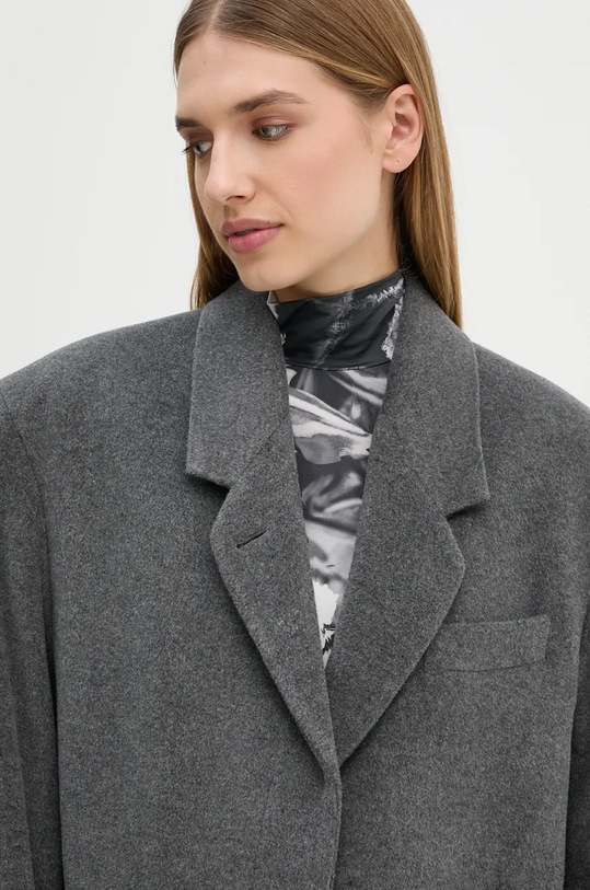 Μάλλινο σακάκι Remain Heavy Wool Blazer γκρί 501887514