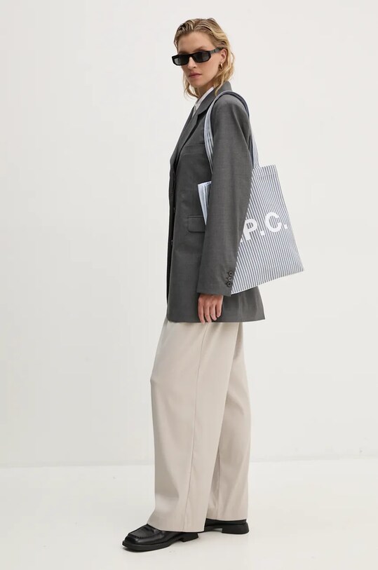 Піджак з домішкою вовни Remain Boxy Blazer 5018971959 сірий AW24