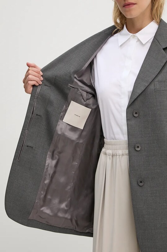 Піджак з домішкою вовни Remain Boxy Blazer 5018971959