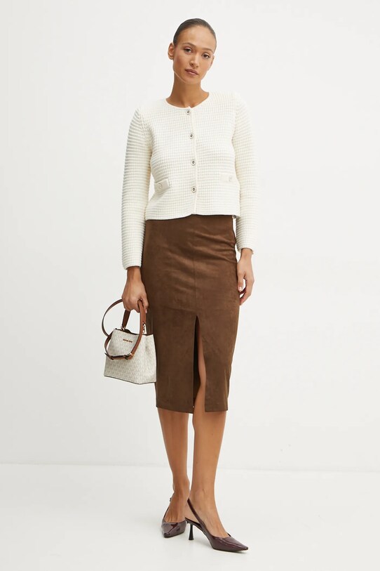 Liu Jo cardigan din amestec de lana WF4443.MS016 bej AW24