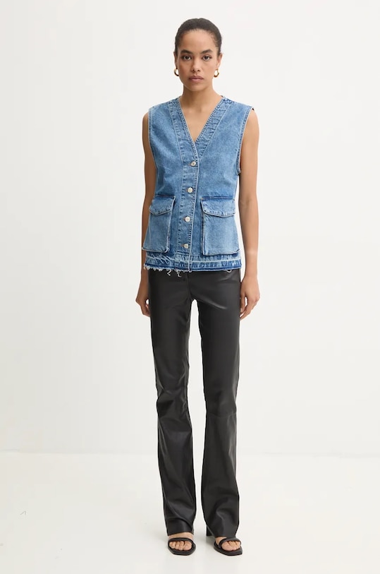 Джинсовий жилет Moschino Jeans 1001.8221 блакитний AW24