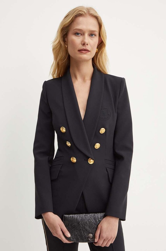 Сако Elisabetta Franchi с подплата черен GI09346E2