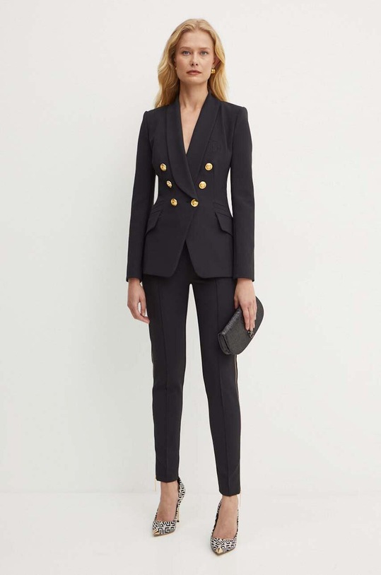 Сако Elisabetta Franchi GI09346E2 черен AW24