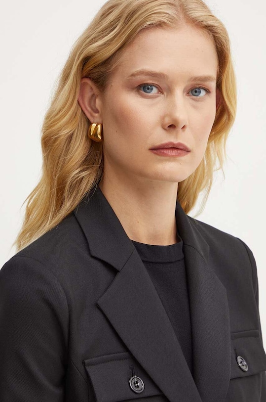 Elisabetta Franchi blazer con aggiunta di lana nero GI10746E2