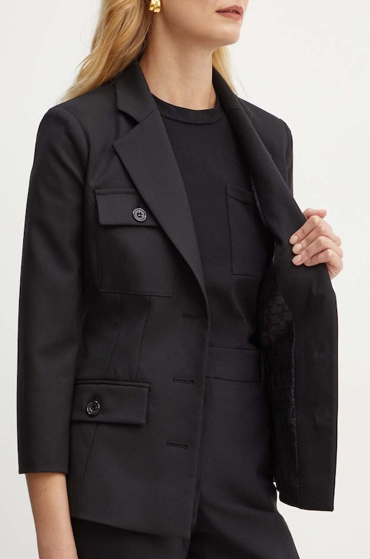 Elisabetta Franchi blazer con aggiunta di lana GI10746E2