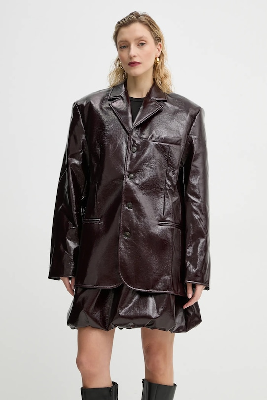 Herskind marynarka Maison wełna bordowy 5315149