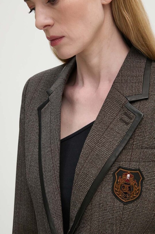 The Kooples geaca de lana maro FVES29026K