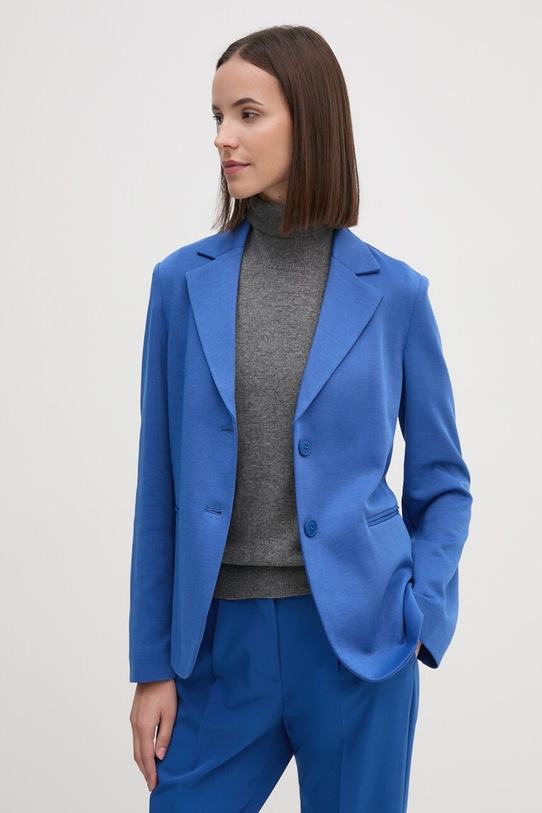 United Colors of Benetton marynarka dzianina niebieski 28MVDW026