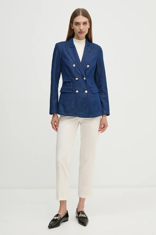 United Colors of Benetton jacheta denim 23J2DW028 albastru AW24