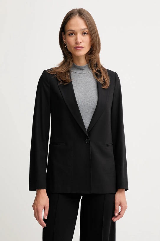 United Colors of Benetton marynarka dzianina czarny 2962DW00H