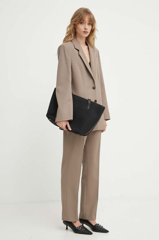 By Malene Birger marynarka OPHIE Q72526001 brązowy AW24