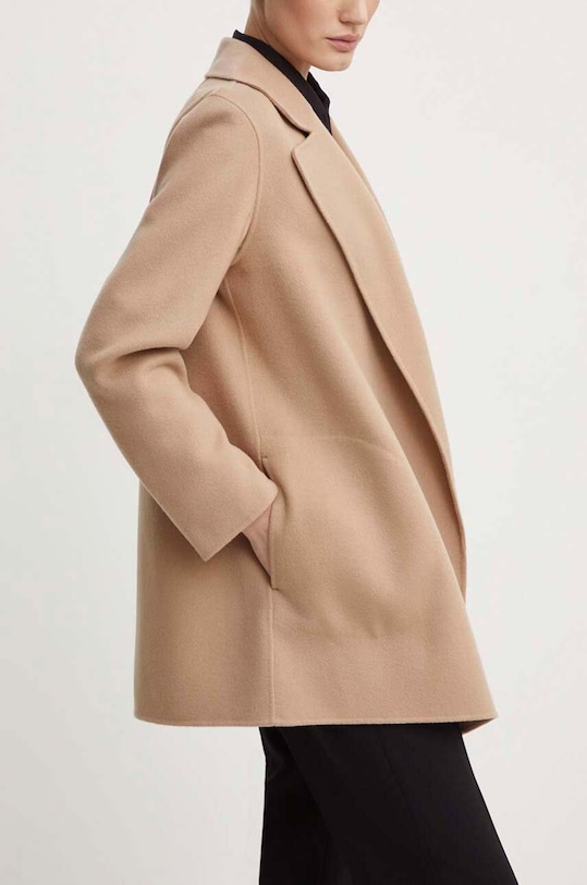 Вовняний піджак Theory без підкладки бежевий K0701412