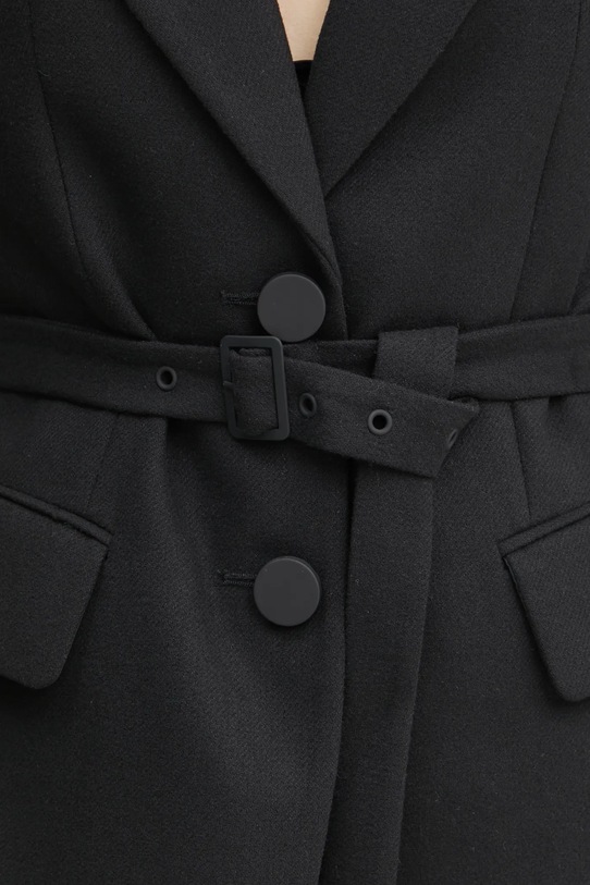 Armani Exchange marynarka z domieszką wełny 6DYG18.YN1XZ czarny
