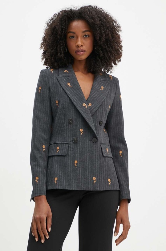 Marella marynarka aplikacja szary 2423046111200