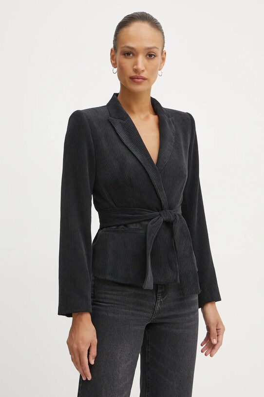 Вельветовий піджак Armani Exchange з підкладкою чорний 6DYG48.YN8ZZ