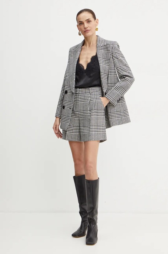 Luisa Spagnoli geaca de lana STAZIONE 541211 negru AW24