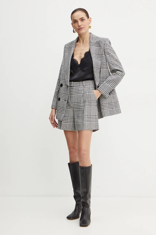 Luisa Spagnoli geaca de lana STAZIONE 541211 negru AW24