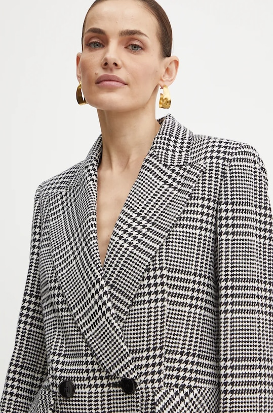 Luisa Spagnoli geaca de lana STAZIONE negru 541211