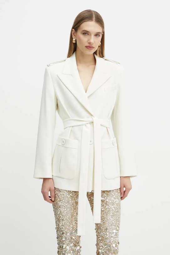 Luisa Spagnoli sacou din lana cu captuseala bej 541517