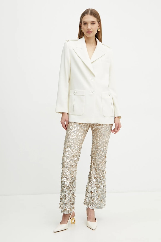 Luisa Spagnoli sacou din lana 541517 bej AW24