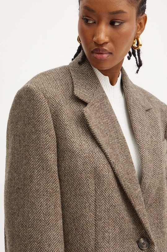Weekend Max Mara giacca in lana marrone 2425046012600