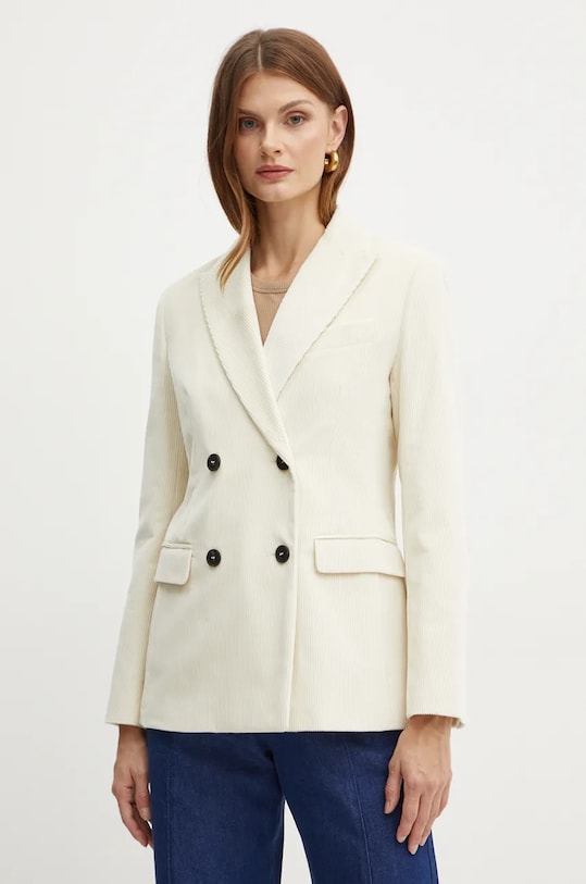 Weekend Max Mara geaca din velur cu captuseala bej 2425046062600