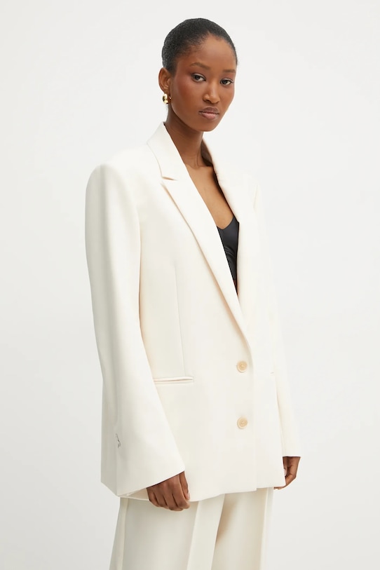 Patrizia Pepe marynarka tkanina beżowy 2S1503.A481